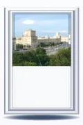 Дверь ПВХ остеклённая