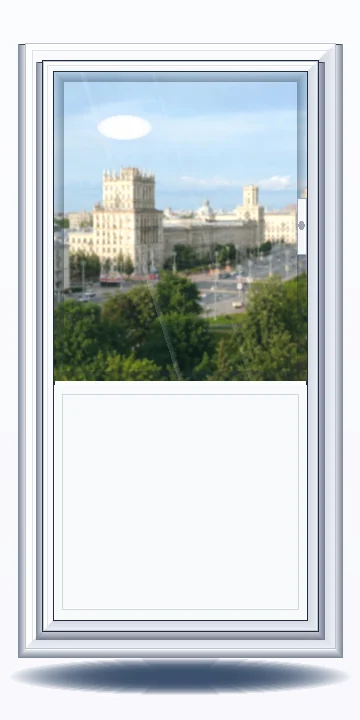 Балконный блок — Дверь ПВХ остеклённая